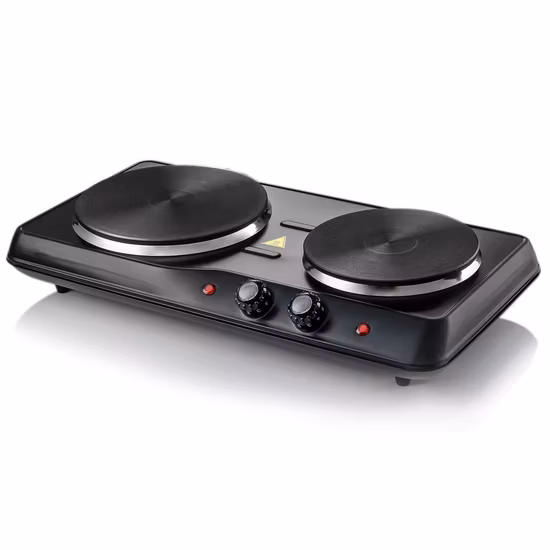 2500W Electric Hot Plate Double Burner Stainless Steel Hotplate